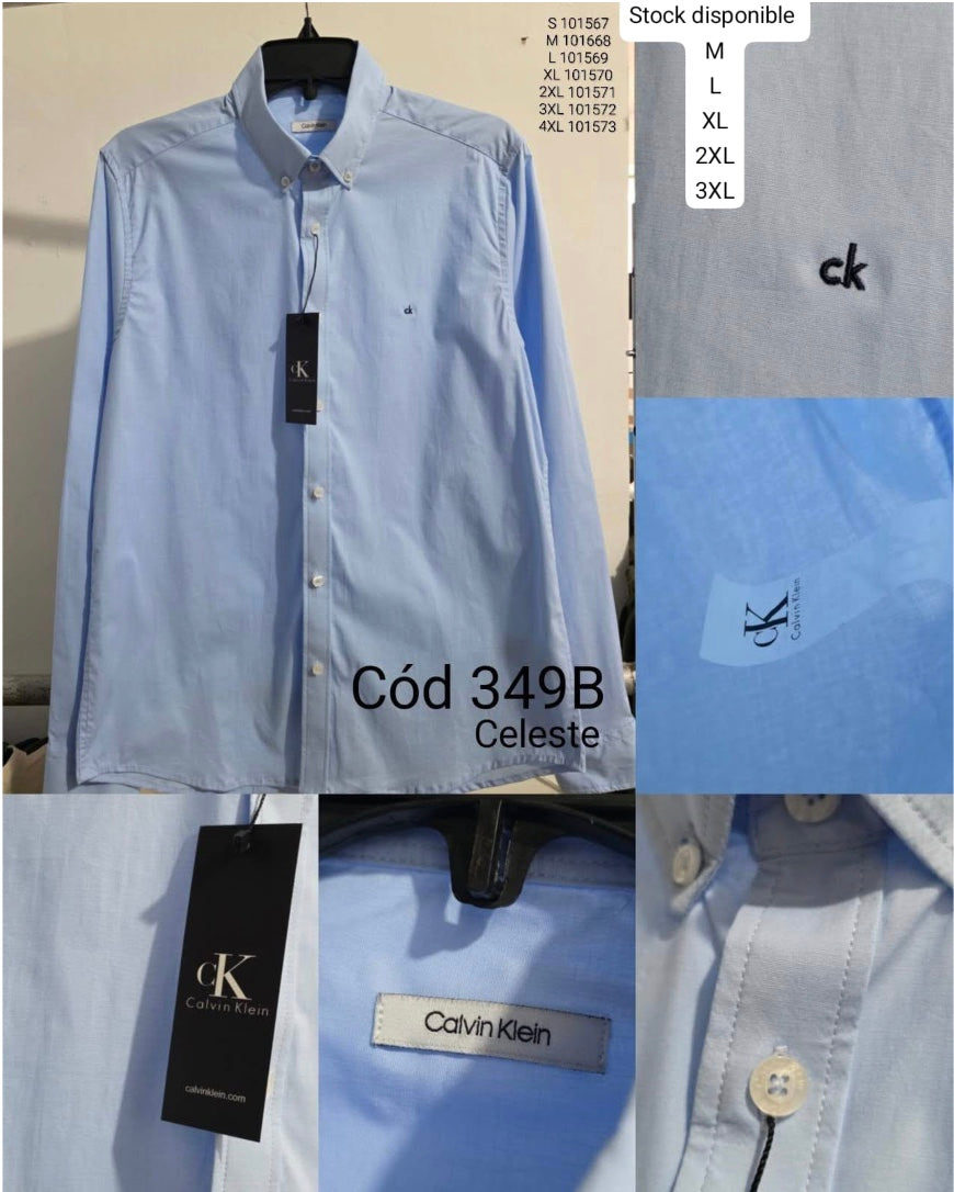 Camisa CK Hombre Manga Larga