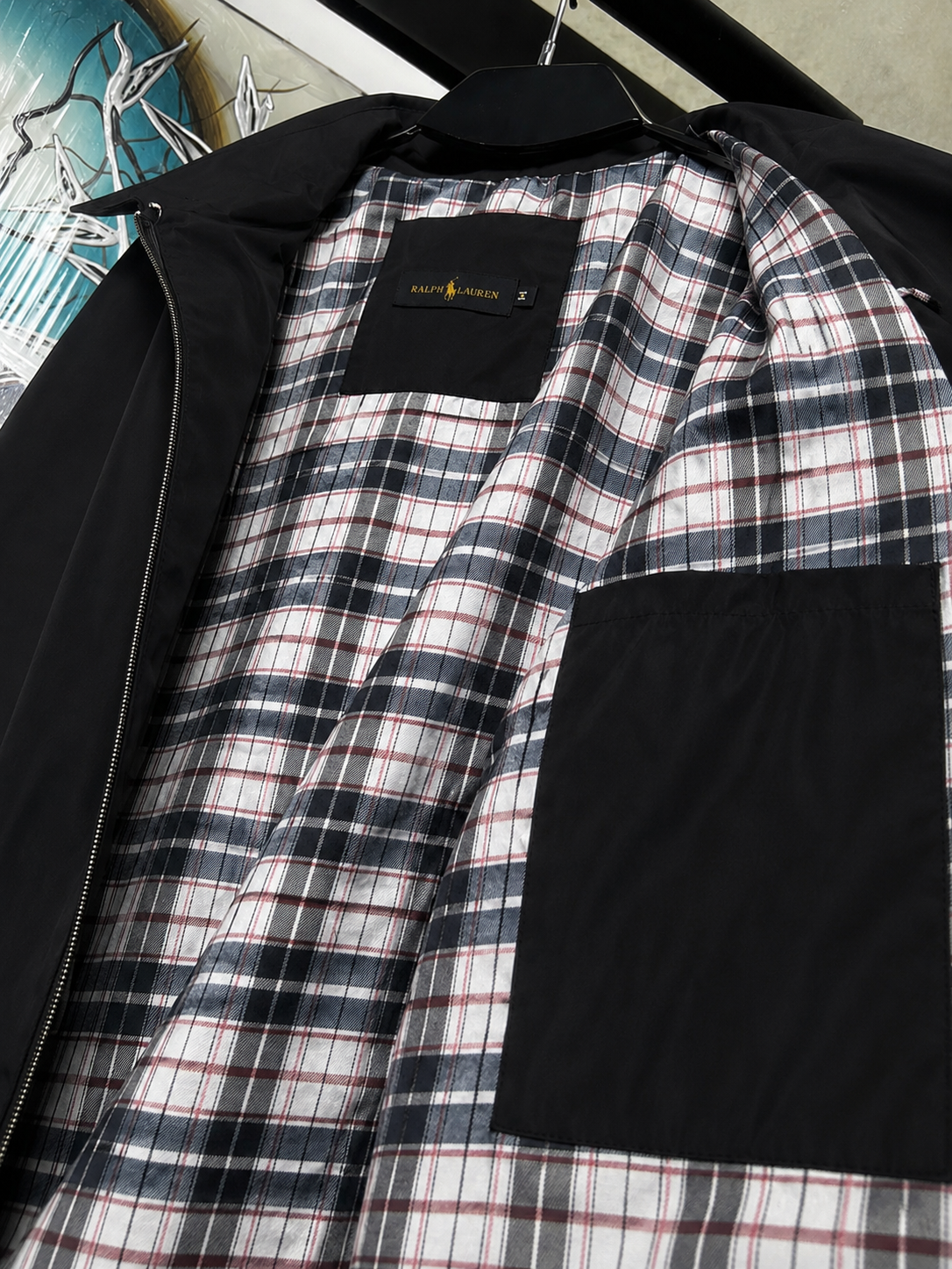 Casaca RL Hombre Impermeable Importado Azul