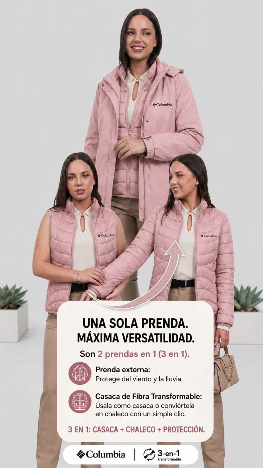Casaca COL Mujer 3 en 1