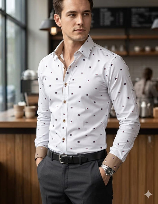 Camisa TH Hombre Manga Larga
