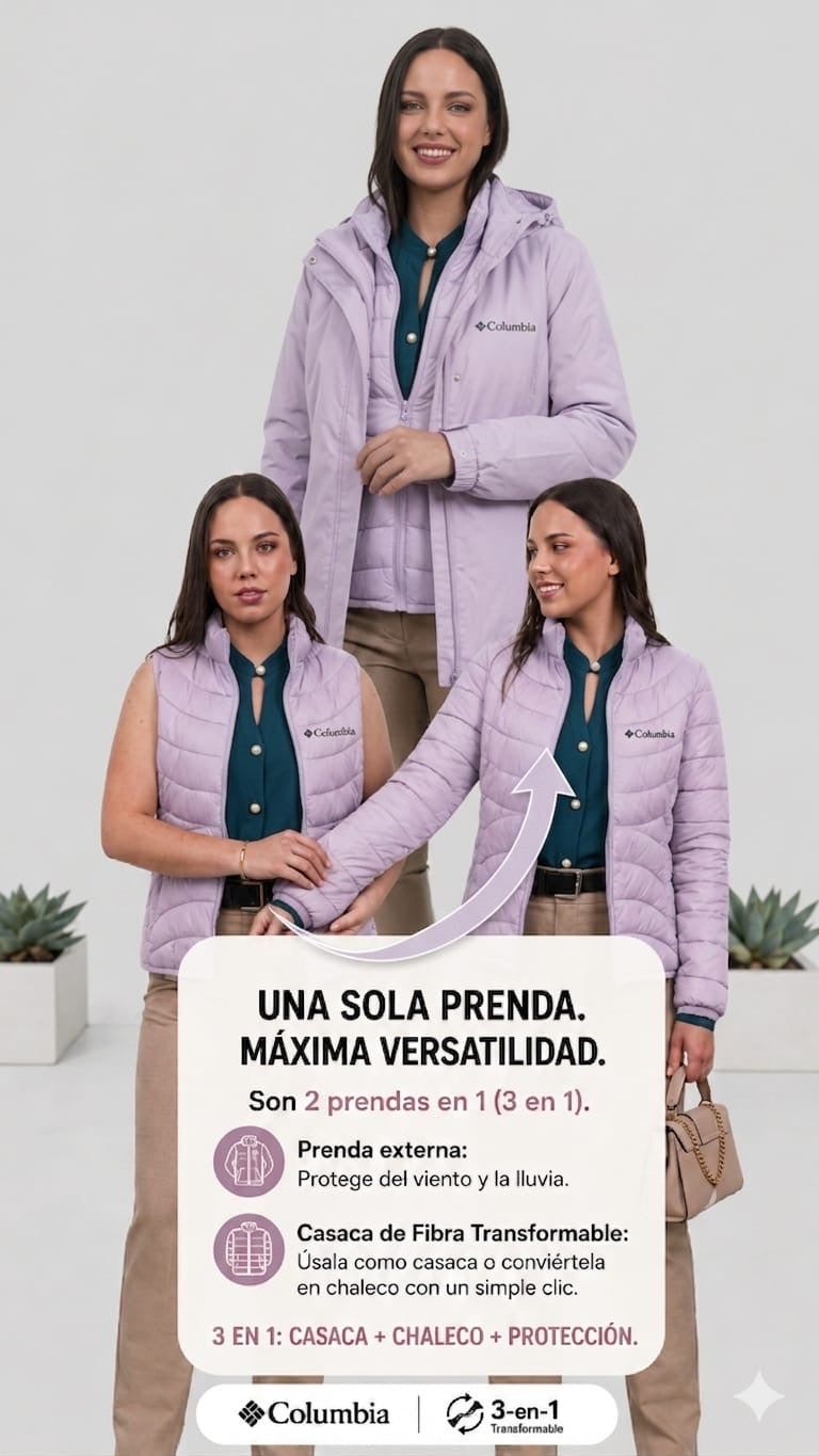 Casaca COL Mujer 3 en 1