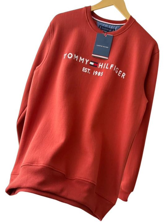 Polera TH Hombre Cuello Redondo Ladrillo