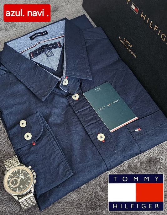 Camisa TH Hombre Manga Larga