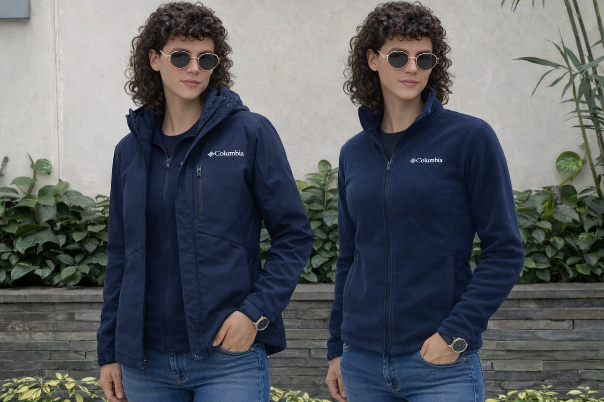Cortaviento Mujer 2 en 1 Azul