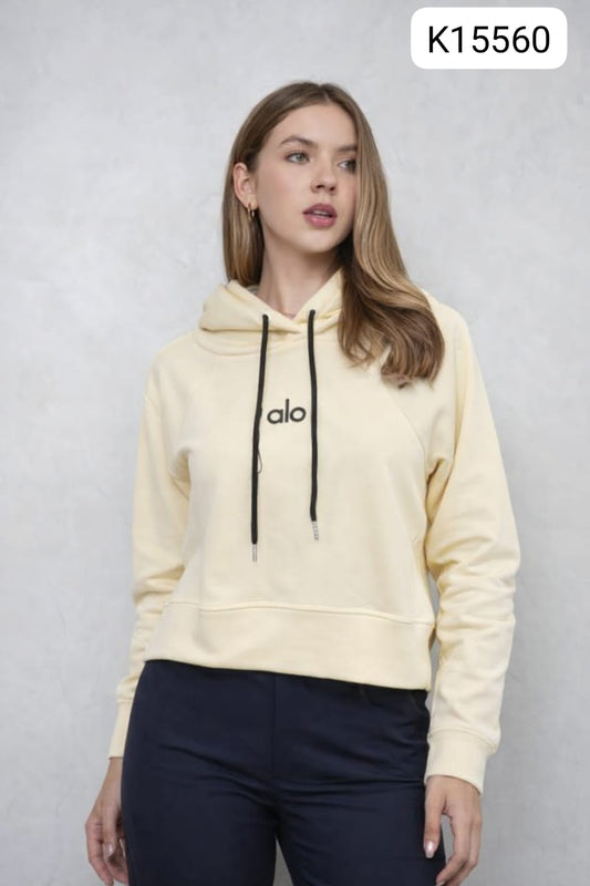 Polera Alo Mujer con Capucha